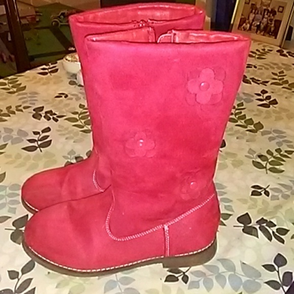 Gymboree Shoes Red Sueded Gymboree Boots Poshmark
